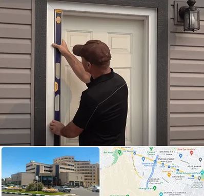 نصب درب برقی در صیاد شیرازی مشهد