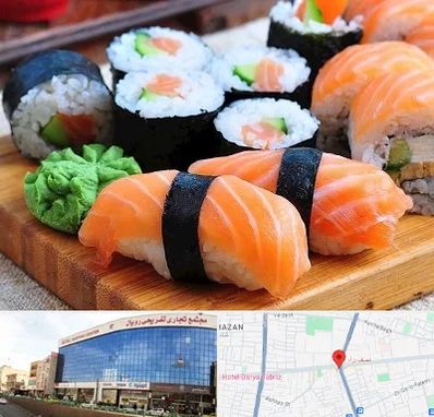 سوشی در نصف راه تبریز