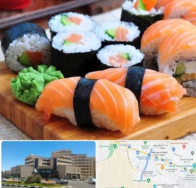 سوشی در صیاد شیرازی مشهد