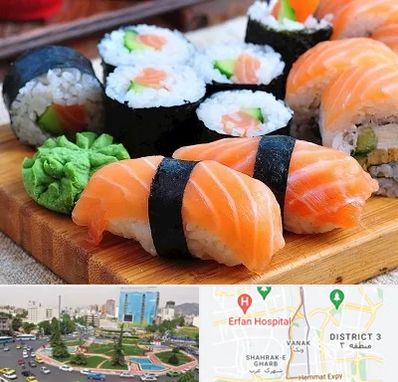 سوشی در ونک 