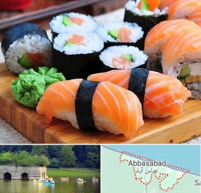سوشی در عباس آباد