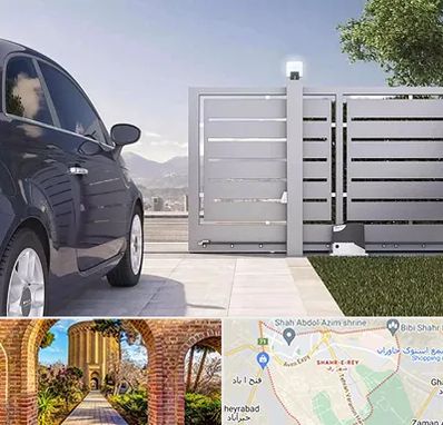 درب ریلی پارکینگ در شهر ری