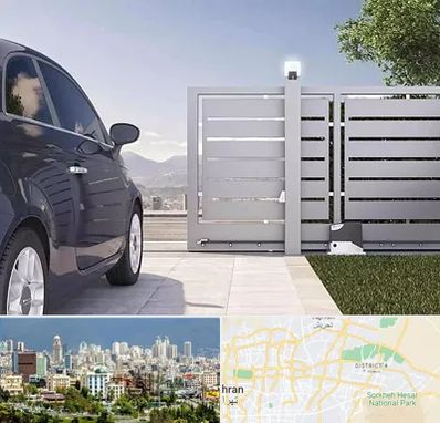 درب ریلی پارکینگ در شرق تهران 