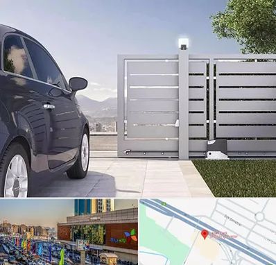 درب ریلی پارکینگ در لاله پارک تبریز