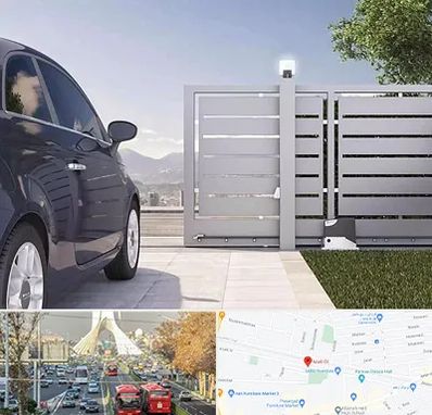 درب ریلی پارکینگ در خیابان آزادی 