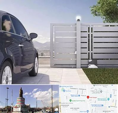 درب ریلی پارکینگ در کارگر جنوبی 