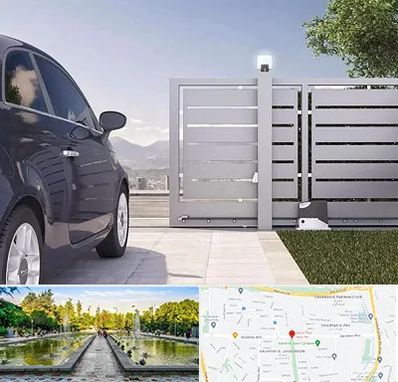 درب ریلی پارکینگ در سرسبز 