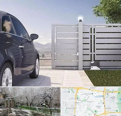 درب ریلی پارکینگ در باغ فیض 