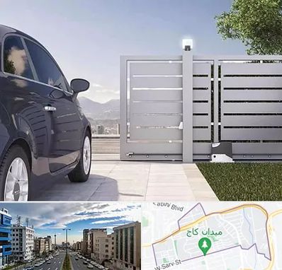 درب ریلی پارکینگ در سعادت آباد 