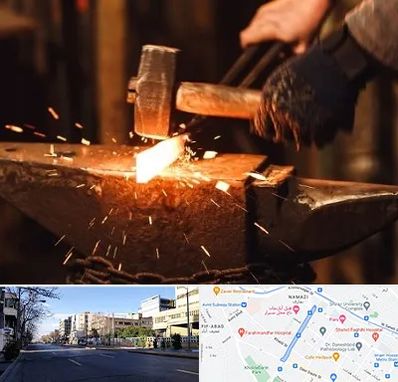 آهنگری در خیابان ملاصدرا شیراز