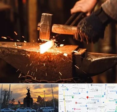 آهنگری در میدان حر 