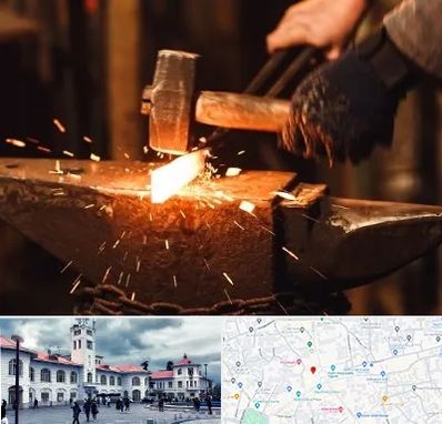 آهنگری در میدان شهرداری رشت