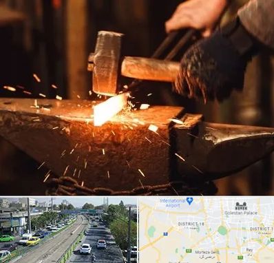 آهنگری در جنوب تهران 