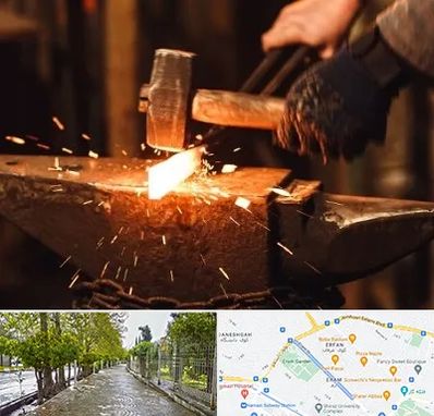 آهنگری در خیابان ارم شیراز