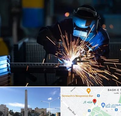 جوشکاری در فلکه گاز شیراز