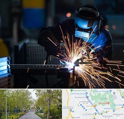 جوشکاری در قدوسی غربی شیراز