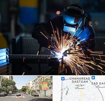 جوشکاری در چهارصد دستگاه 