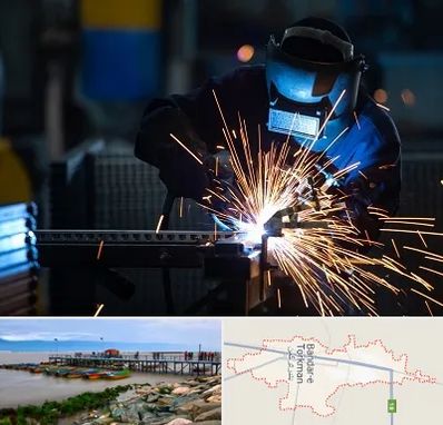 جوشکاری در بندر ترکمن