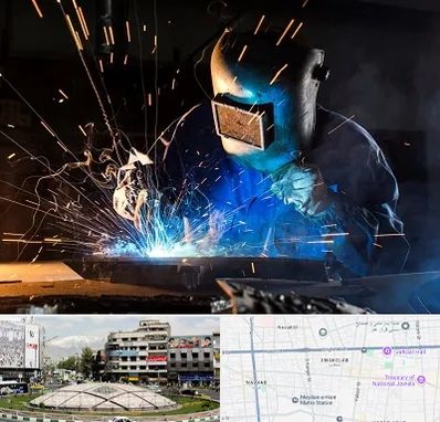 جوشکار سیار در مرکز تهران