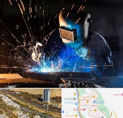 جوشکار سیار در خیابان نیایش شیراز