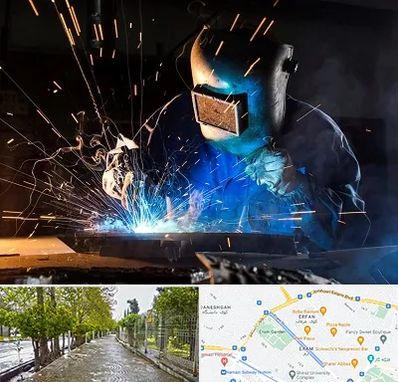 جوشکار سیار در خیابان ارم شیراز