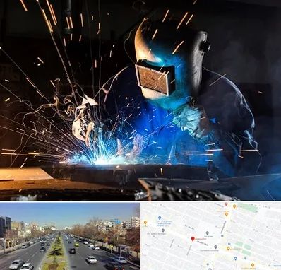 جوشکار سیار در بلوار معلم مشهد 