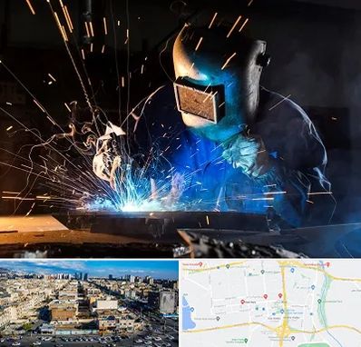 جوشکار سیار در شهرک راه آهن 