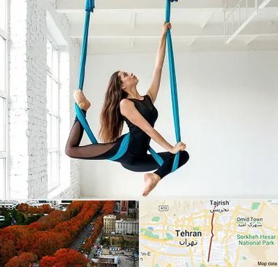 آریال یوگا در ولیعصر 