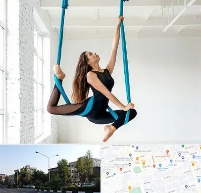 آریال یوگا در میدان کاج 