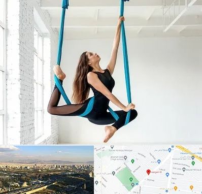 آریال یوگا در هنگام 