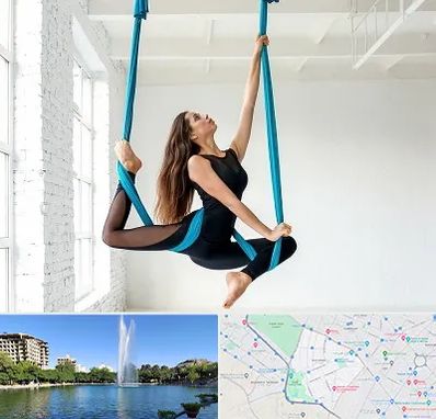 آریال یوگا در کوهسنگی مشهد