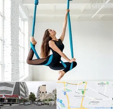 آریال یوگا در بلوار فردوس 