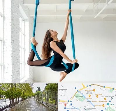 آریال یوگا در خیابان ارم شیراز