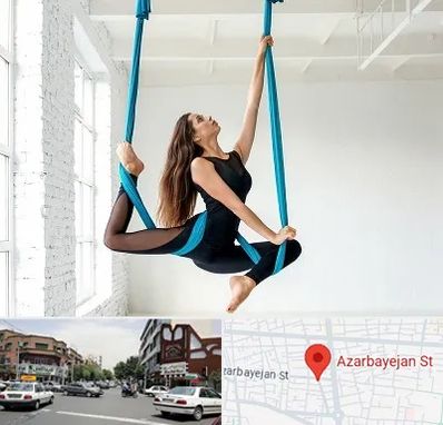 آریال یوگا در خیابان آذربایجان