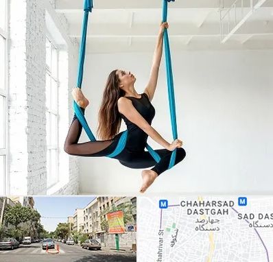 آریال یوگا در چهارصد دستگاه 