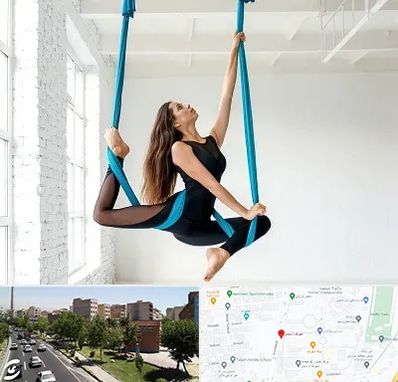 آریال یوگا در شهرک آزمایش 