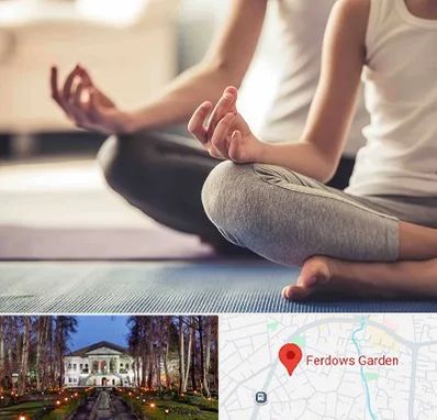 کلاس مدیتیشن در باغ فردوس