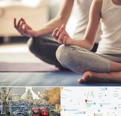 کلاس مدیتیشن در خیابان آزادی 