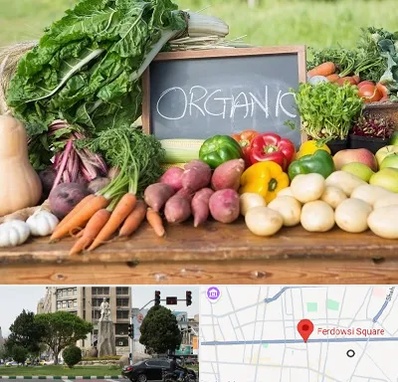 فروشگاه محصولات ارگانیک در میدان فردوسی تهران