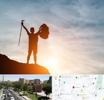 فروشگاه لوازم کوهنوردی در شهرک آزمایش 