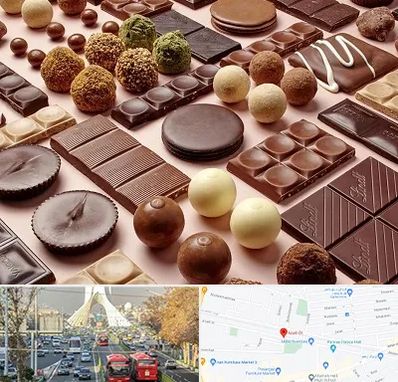فروشگاه شکلات در خیابان آزادی 