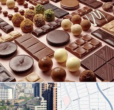 فروشگاه شکلات در خیابان بهشتی