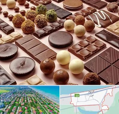 فروشگاه شکلات در نور