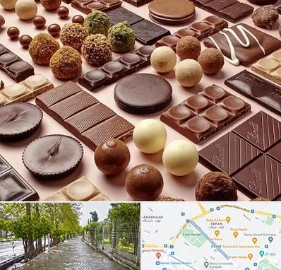 فروشگاه شکلات در خیابان ارم شیراز