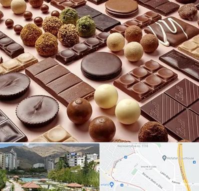 فروشگاه شکلات در شهر زیبا 