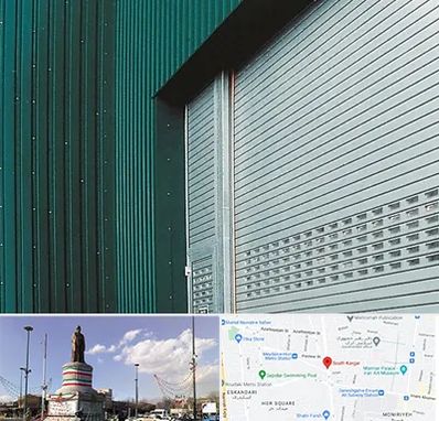 کرکره مغازه در کارگر جنوبی 