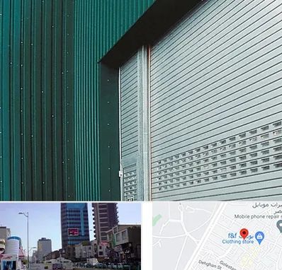 کرکره مغازه در چهارراه طالقانی کرج