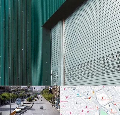 کرکره مغازه در خیابان زند شیراز