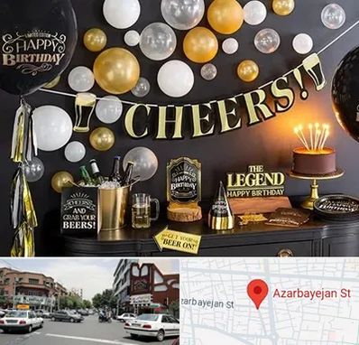 فروشگاه تم تولد در خیابان آذربایجان