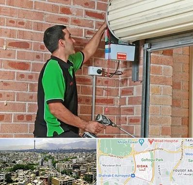 تعمیر جک درب پارکینگ در گیشا 